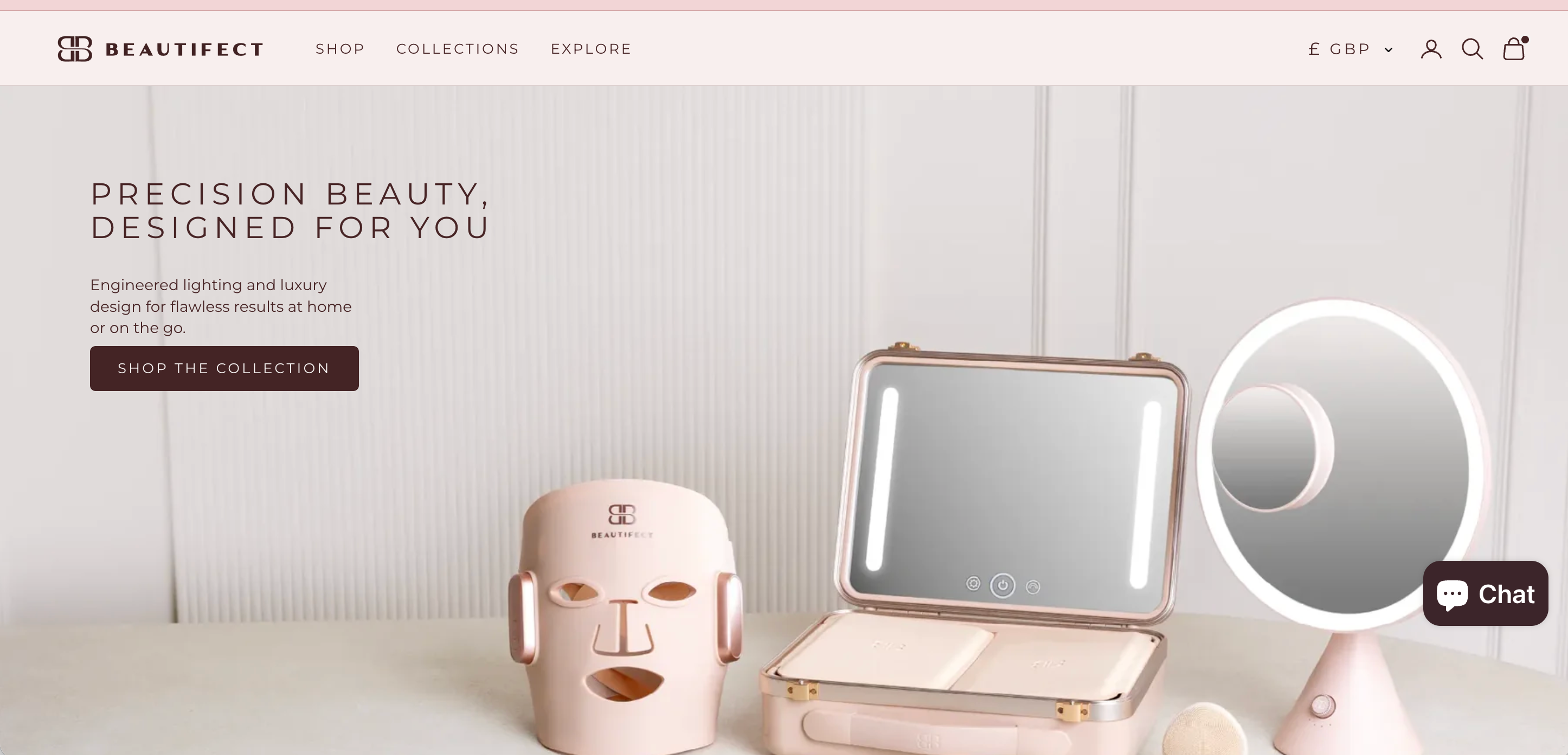 Beautifect Website Re-launch