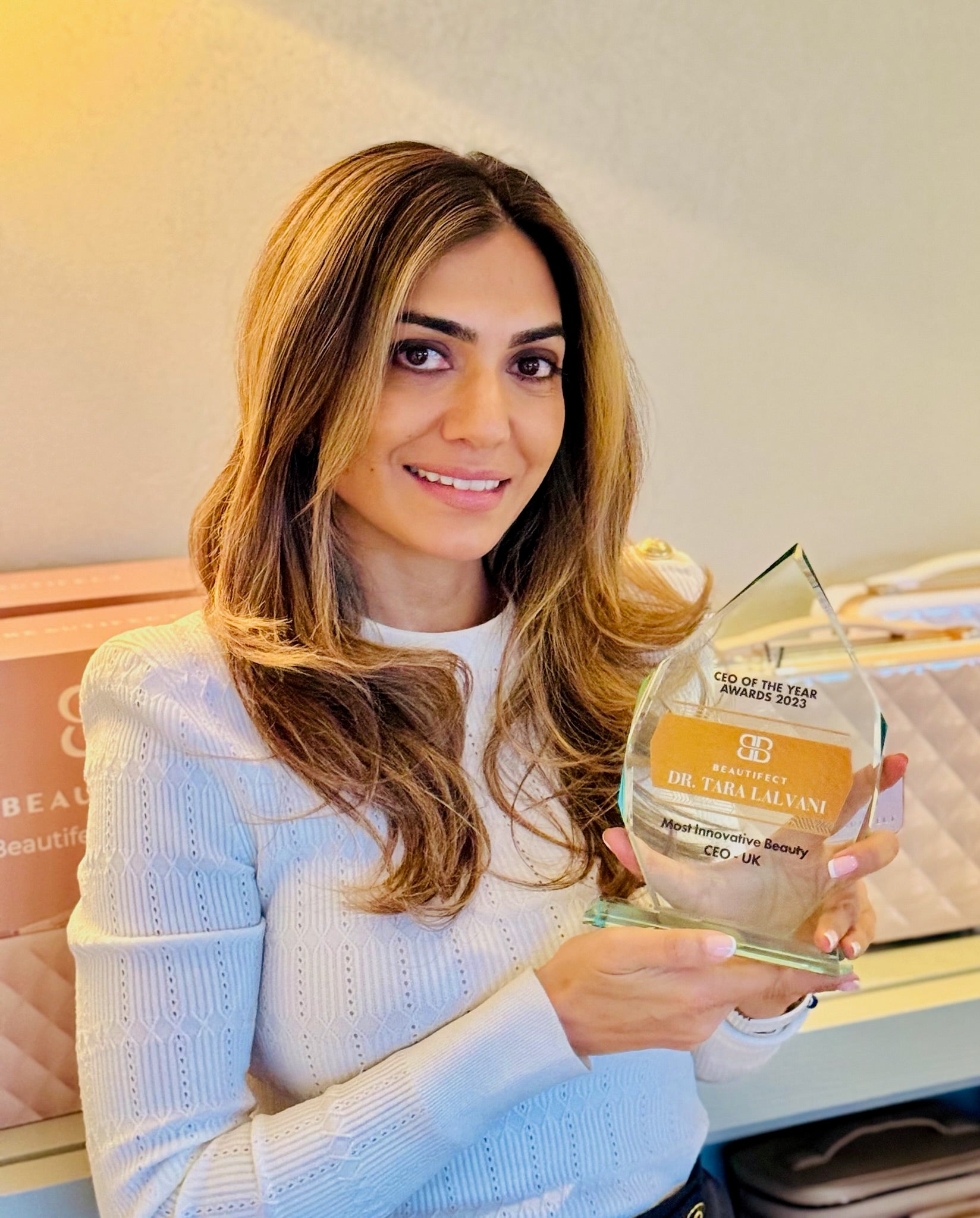 Dr Tara Lalvani is awarded CEO of the year award!