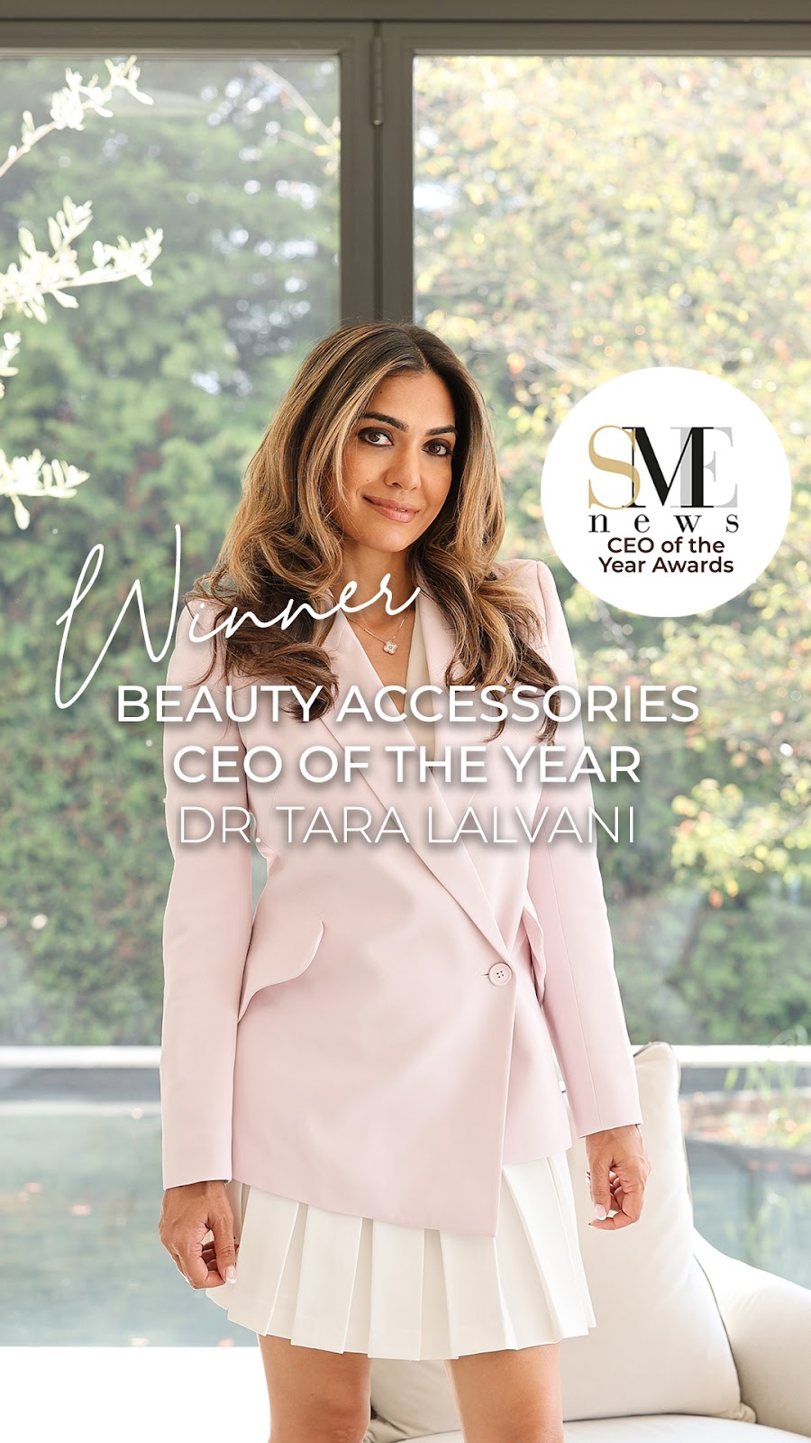 Dr. Tara Lalvani Wins “Beauty Accessories CEO of the Year 2024” Award