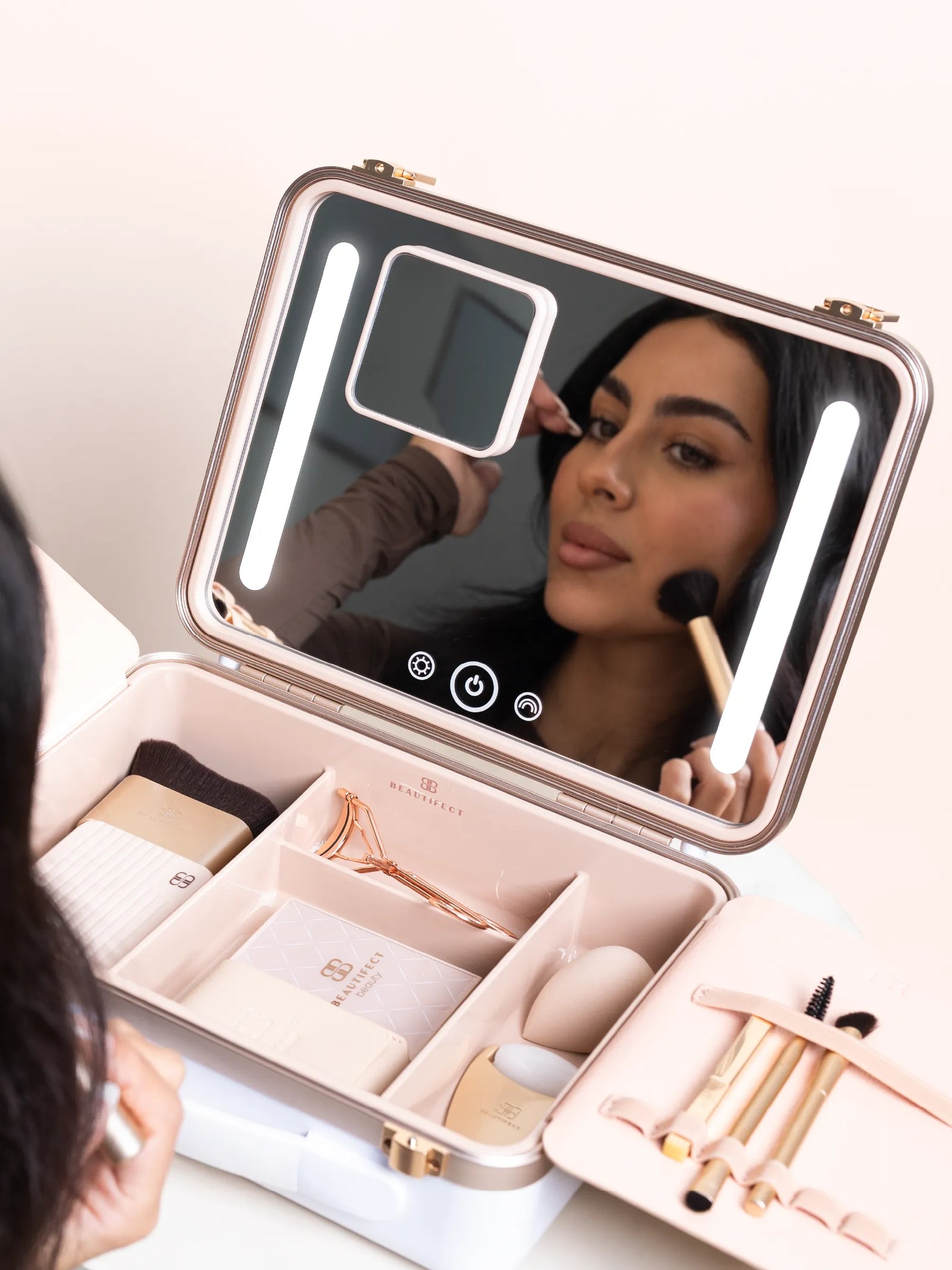 The Beautifect Box | White | Makeup Organiser With LED Mirror The Beautifect Box | White | Makeup Organiser With LED Mirror