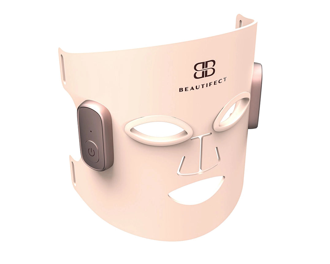 Beautifect LED face mask on a white background